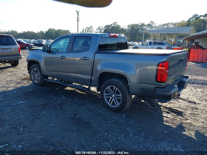 2021 CHEVROLET COLORADO 2WD  SHORT BOX WT - 1GCGSBEN0M1226192