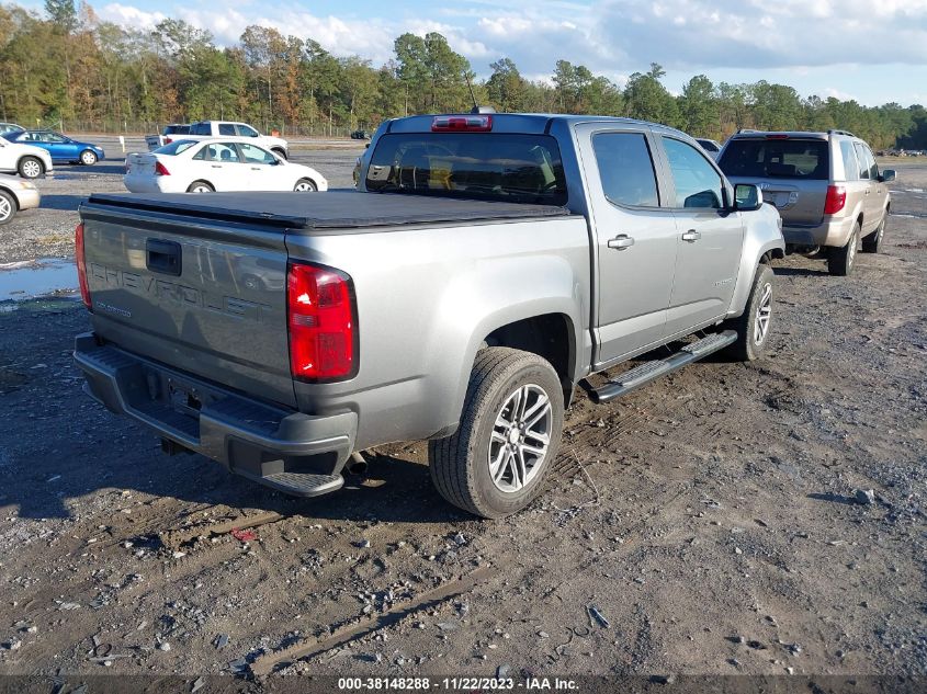 2021 CHEVROLET COLORADO 2WD  SHORT BOX WT - 1GCGSBEN0M1226192