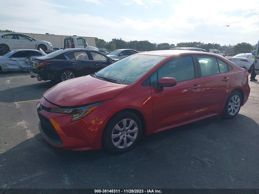 VIN 5YFEPMAEXMP263532 2021 TOYOTA COROLLA LE
