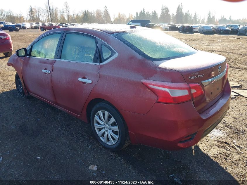 2016 NISSAN SENTRA S/SV/SR/SL - 3N1AB7AP1GL653598