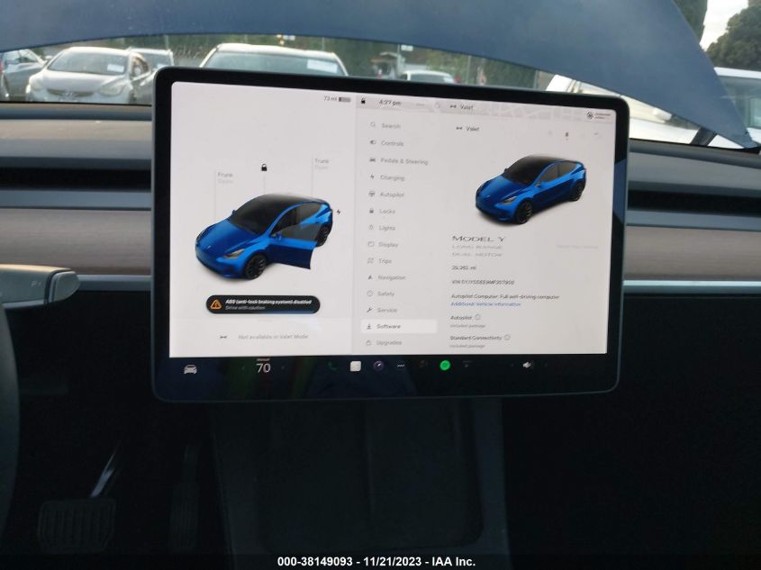 2021 TESLA MODEL Y LONG RANGE DUAL MOTOR - 5YJYGDEE9MF207908