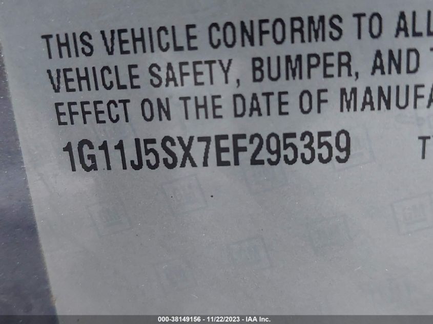 2014 CHEVROLET MALIBU LTZ - 1G11J5SX7EF295359