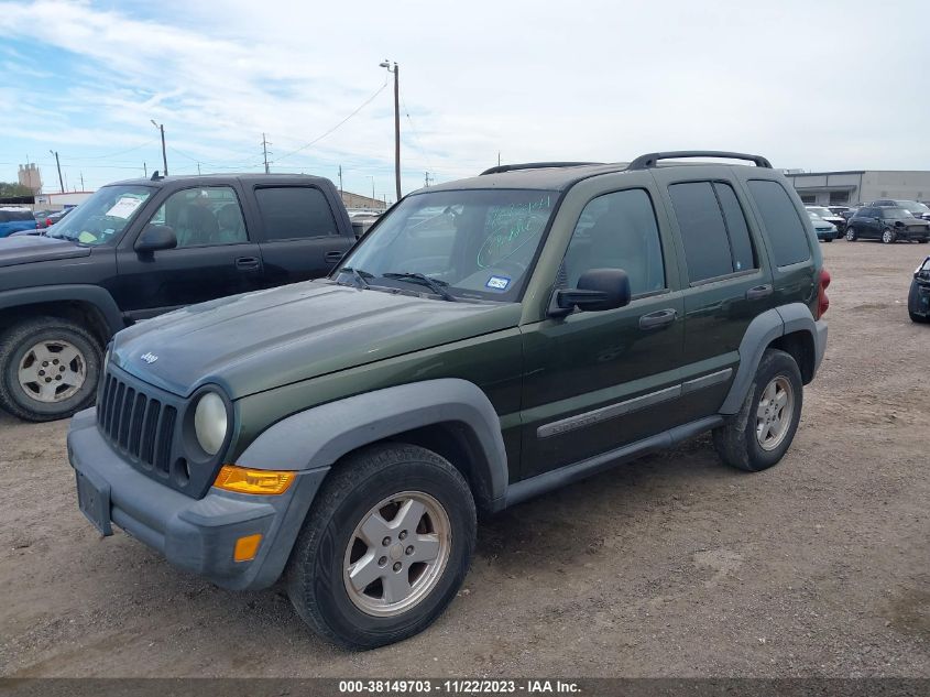 1J4GK48K07W540892 2007 JEEP LIBERTY SPORTphoto 2