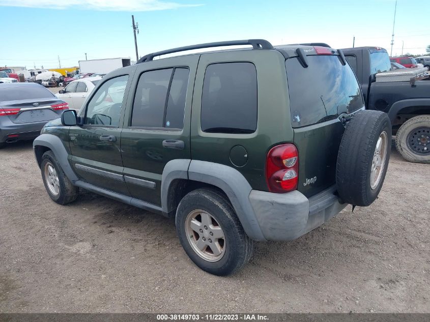 1J4GK48K07W540892 2007 JEEP LIBERTY SPORTphoto 3