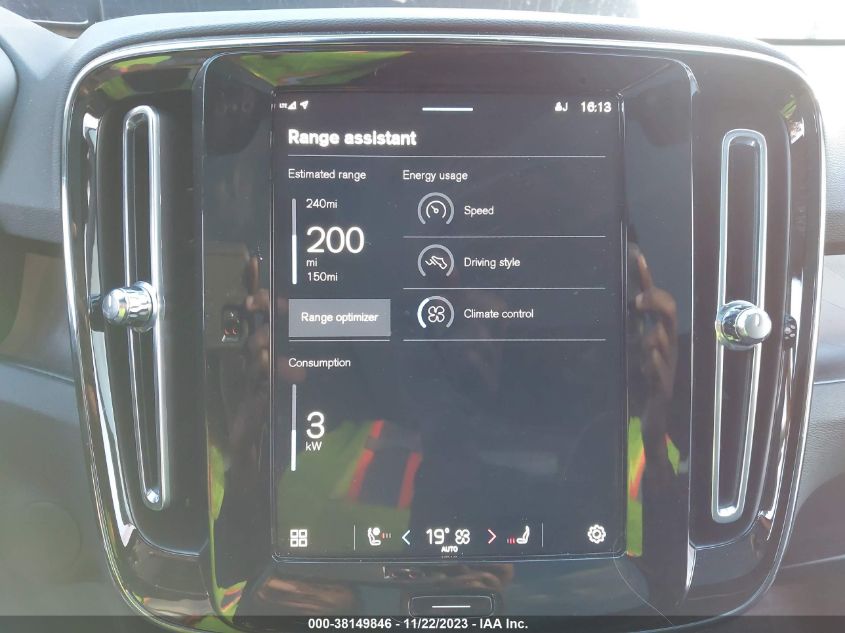 2022 VOLVO C40 RECHARGE PURE ELECTRIC P8 ULTIMATE - YV4ED3GB1N2007499