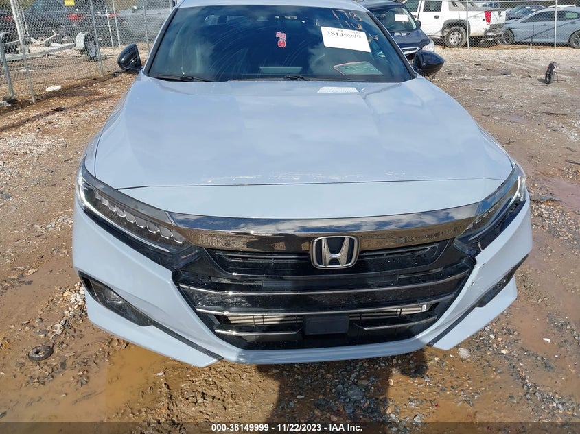 VIN 1HGCV2F31NA004766 2022 HONDA ACCORD SPORT