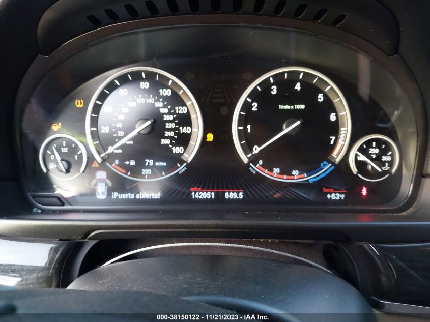 2013 BMW 550I - WBAFR9C53DDX79563