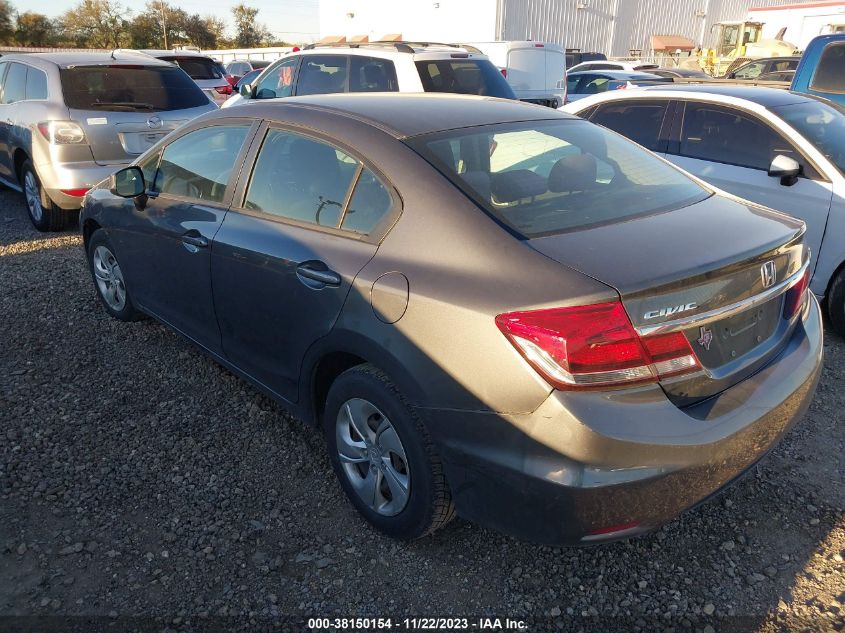 2013 HONDA CIVIC LX - 2HGFB2F57DH574925