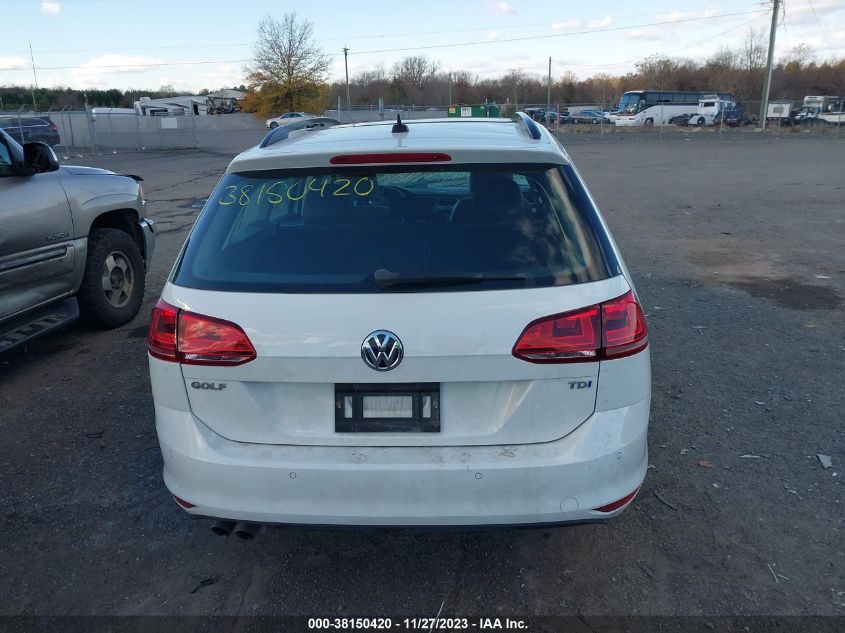 2015 VOLKSWAGEN GOLF SPORTWAGEN TDI SE 4-DOOR - 3VWFA7AU2FM510404