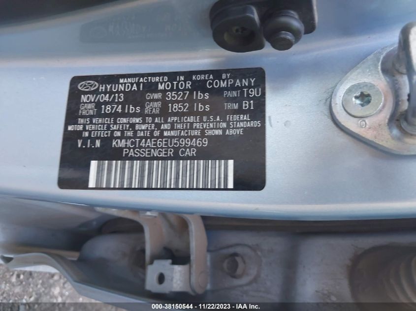 2014 HYUNDAI ACCENT GLS - KMHCT4AE6EU599469