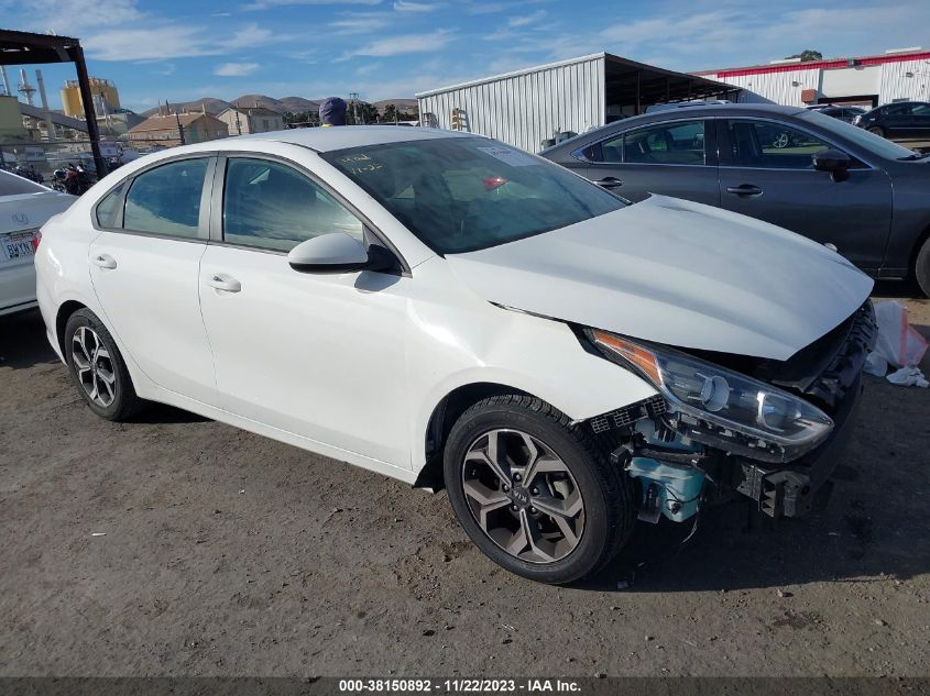 Lot #2536955581 2020 KIA FORTE LXS salvage car