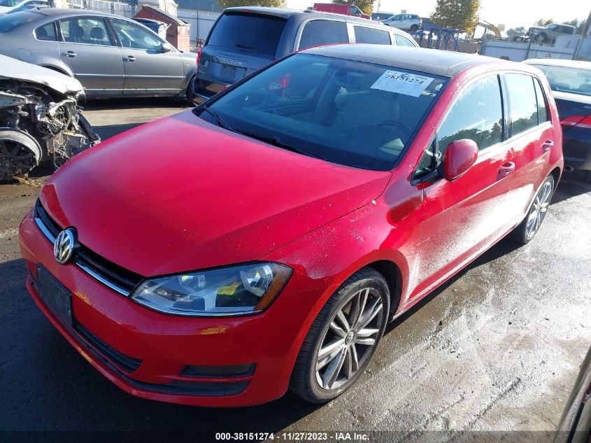 2015 VOLKSWAGEN GOLF TDI - 3VW2A7AU9FM022257