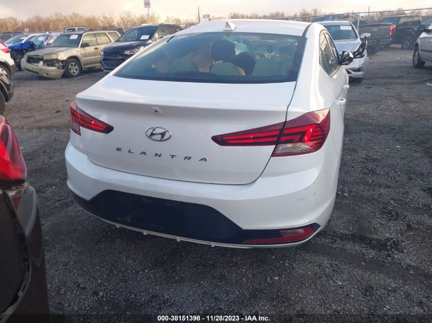 2019 HYUNDAI ELANTRA SEL/VALUE/LIMITED - 5NPD84LF5KH460598
