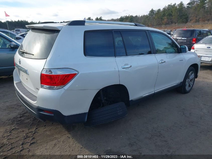 2013 TOYOTA HIGHLANDER LIMITED V6 - 5TDDK3EH2DS251357