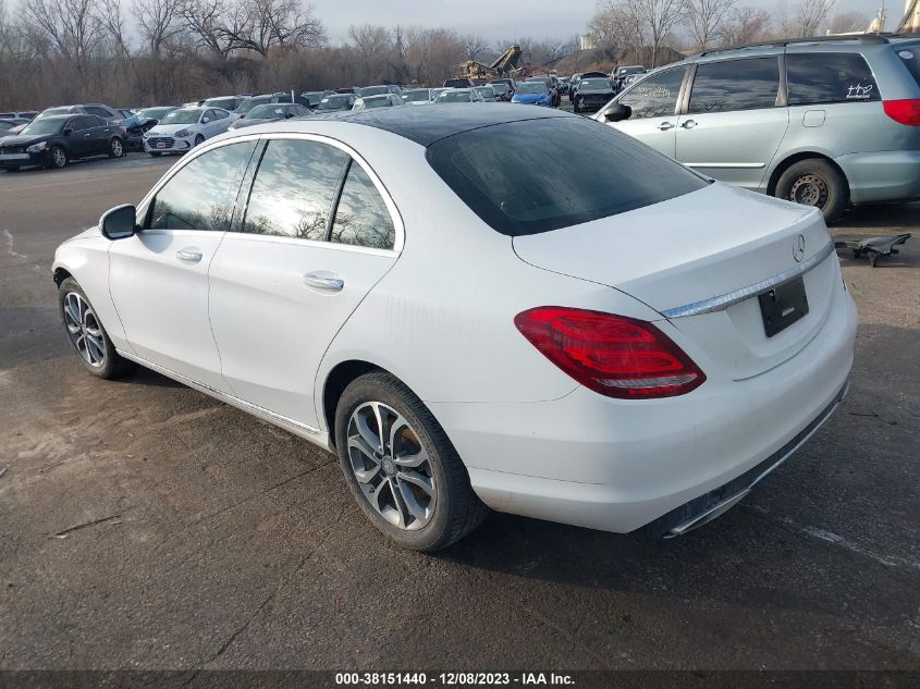 2015 MERCEDES-BENZ C-CLASS C 300 55SWF4KB3FU072043