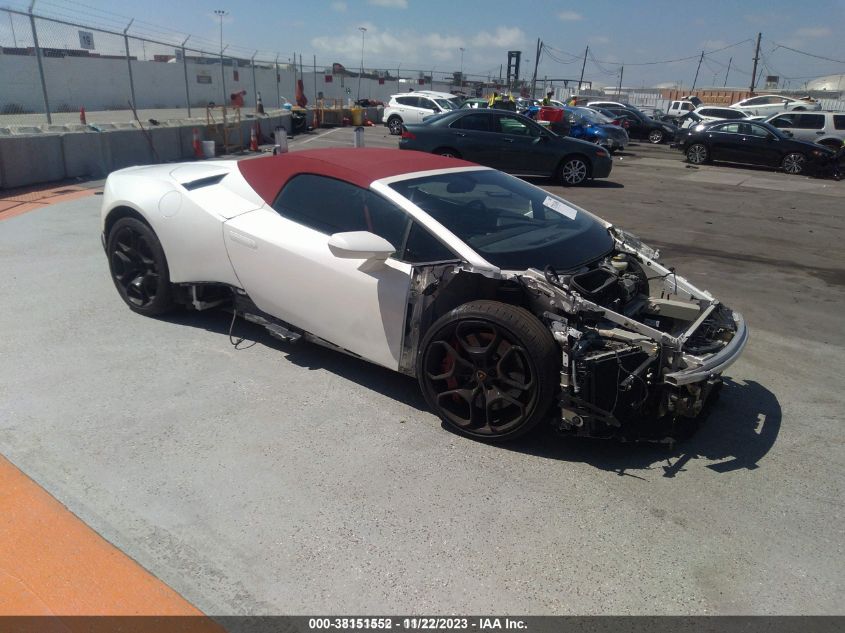 2016 LAMBORGHINI HURACAN LP 610-4 SPYDER - ZHWUR1ZF0GLA05142