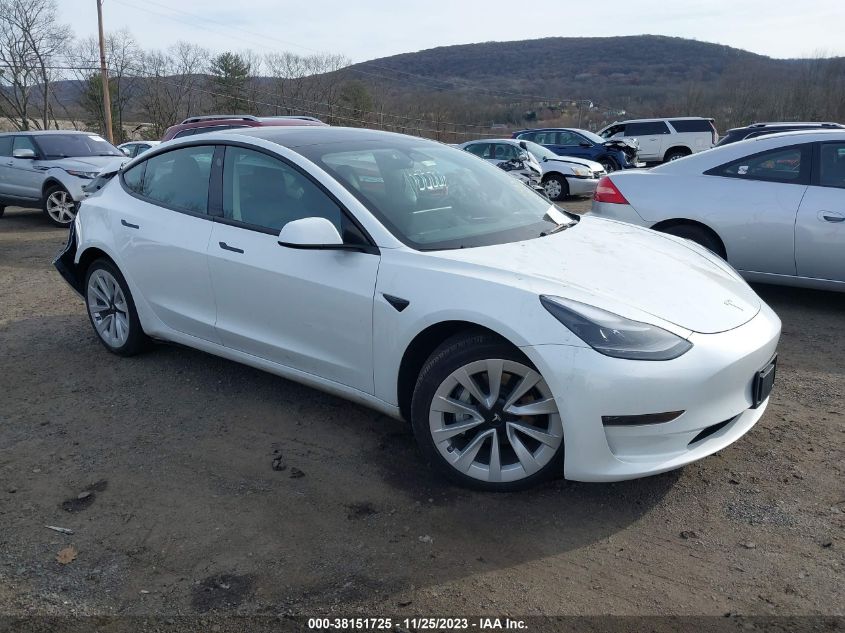 2022 TESLA MODEL 3 LONG RANGE DUAL MOTOR - 5YJ3E1EB6NF228544