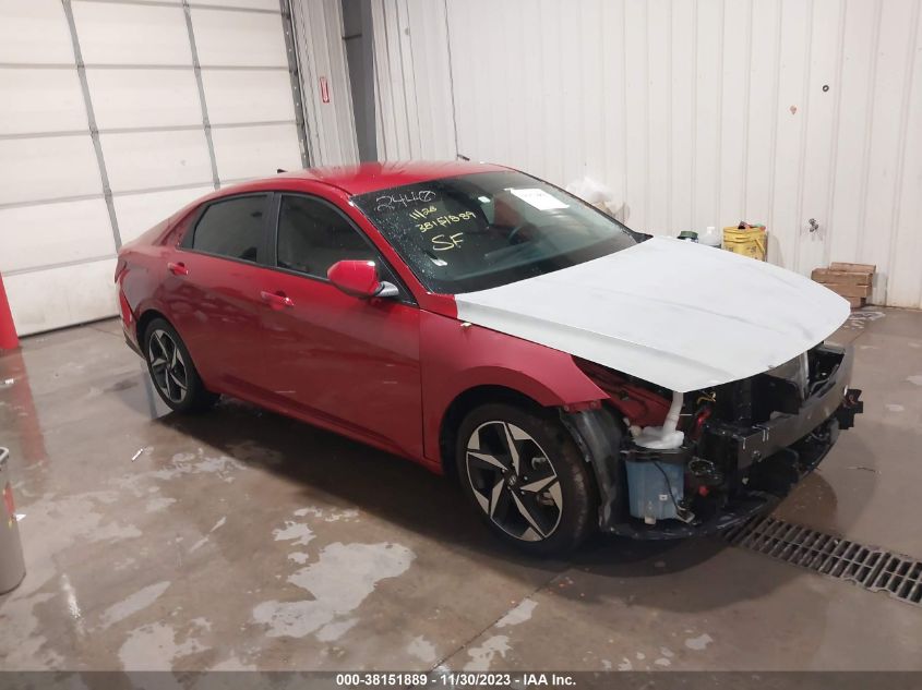 Lot #2525412873 2023 HYUNDAI ELANTRA SEL salvage car