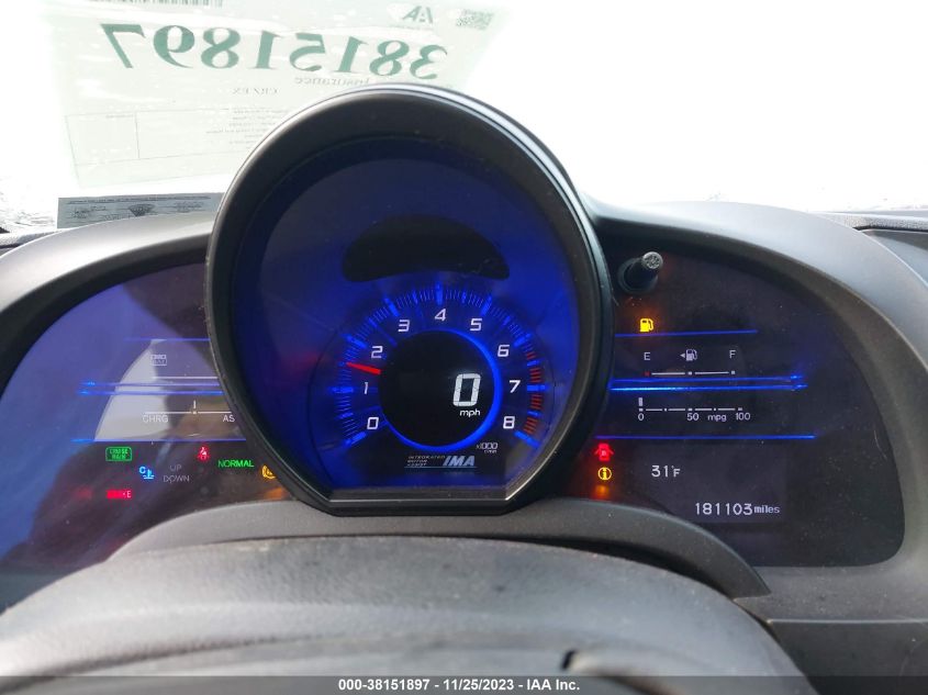 2013 HONDA CRZ EX JHMVF1C62DS001574