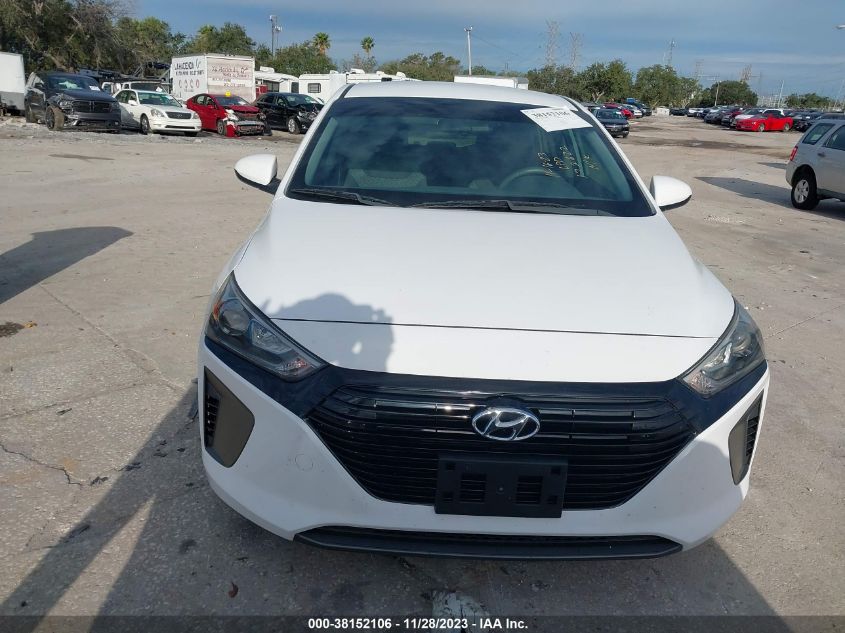 2018 HYUNDAI IONIQ HYBRID BLUE - KMHC65LC3JU064358