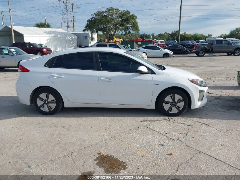 2018 HYUNDAI IONIQ HYBRID BLUE - KMHC65LC3JU064358