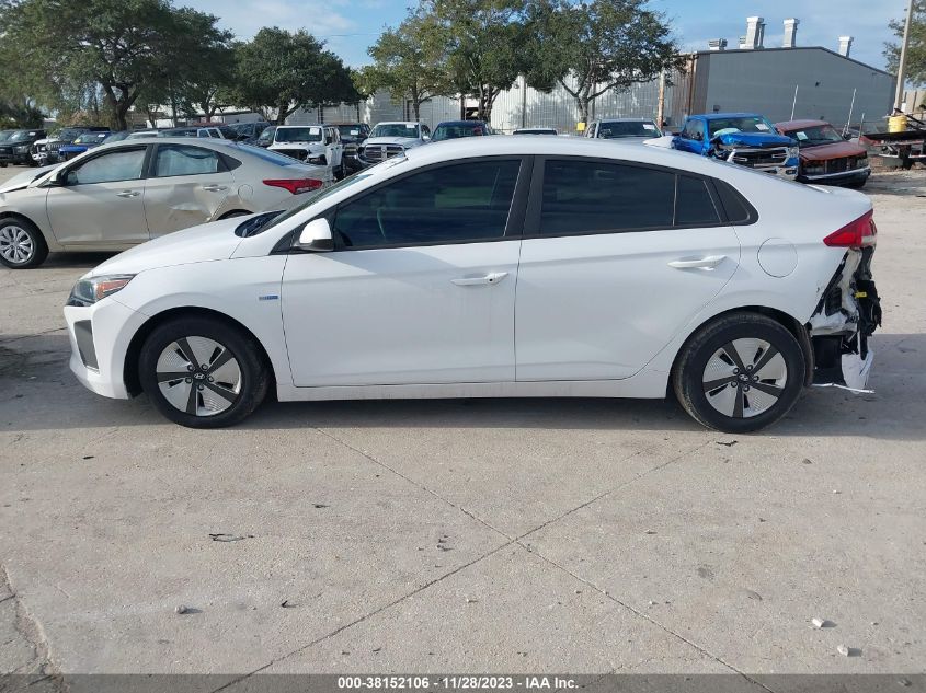 2018 HYUNDAI IONIQ HYBRID BLUE - KMHC65LC3JU064358