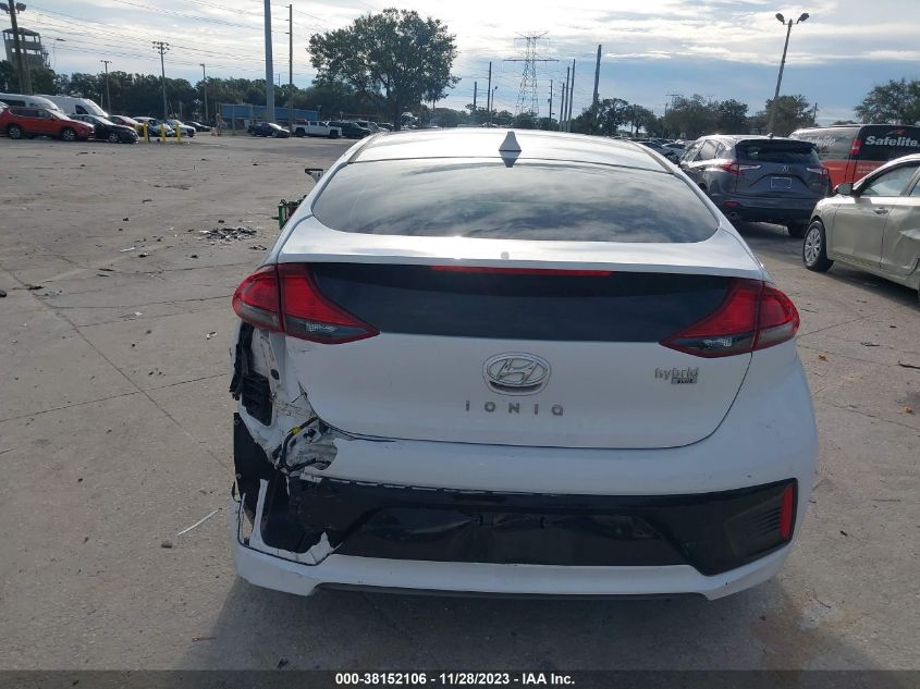 2018 HYUNDAI IONIQ HYBRID BLUE - KMHC65LC3JU064358