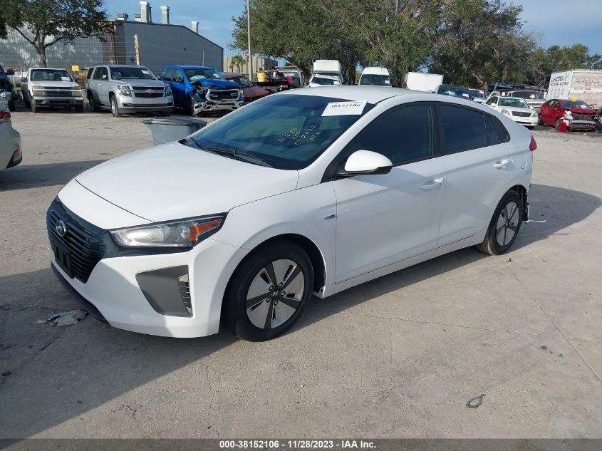 2018 HYUNDAI IONIQ HYBRID BLUE - KMHC65LC3JU064358