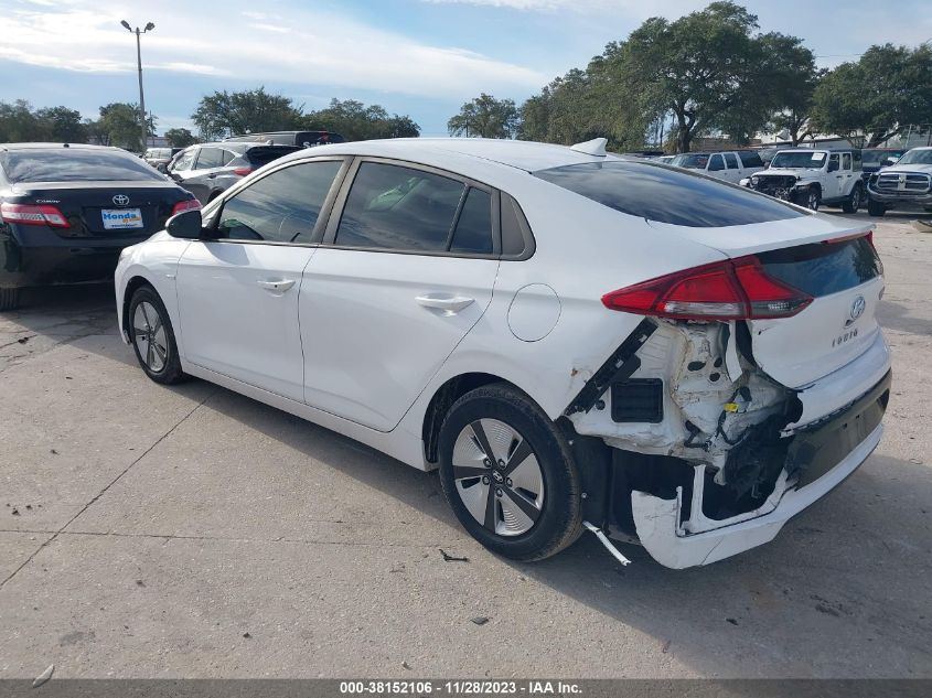2018 HYUNDAI IONIQ HYBRID BLUE - KMHC65LC3JU064358