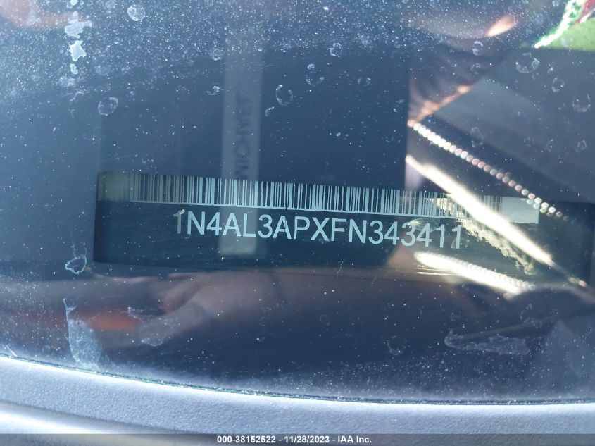 2015 NISSAN ALTIMA 2.5/S/SV/SL - 1N4AL3APXFN343411