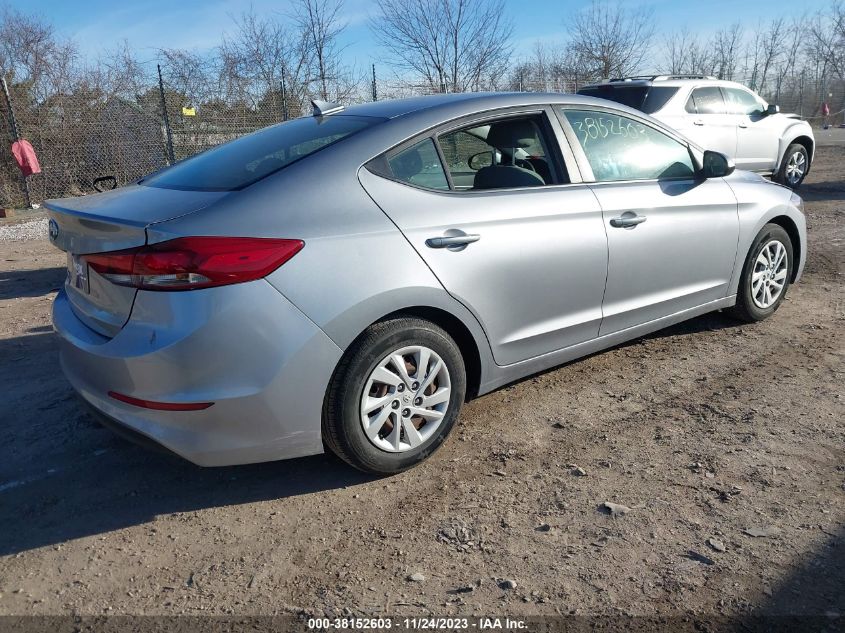 2017 HYUNDAI ELANTRA SE - 5NPD74LF1HH067404
