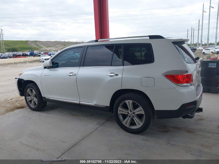 2013 TOYOTA HIGHLANDER LIMITED V6 - 5TDDK3EH5DS183331