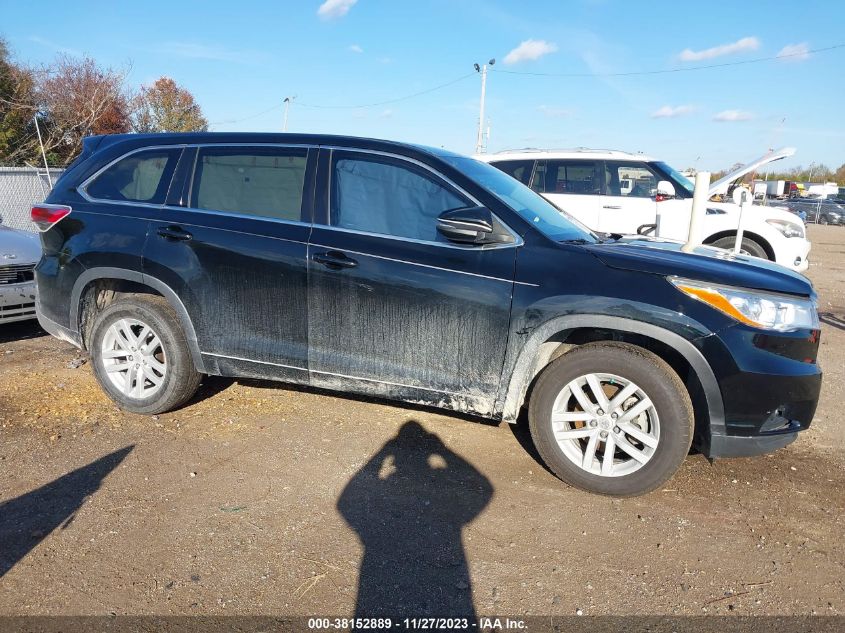 2014 TOYOTA HIGHLANDER LE V6 - 5TDZKRFHXES031280