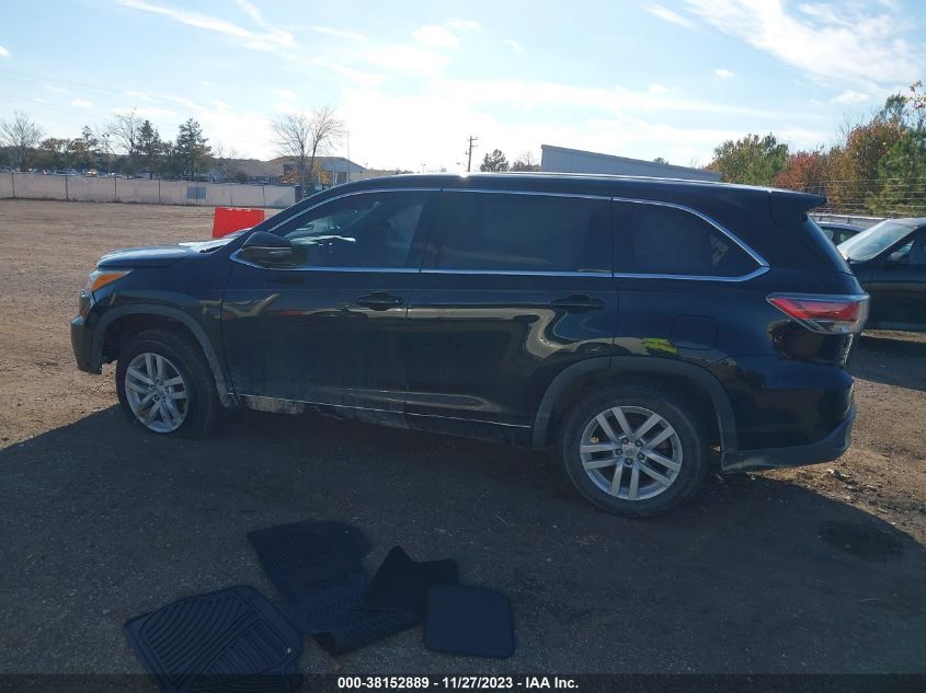 2014 TOYOTA HIGHLANDER LE V6 - 5TDZKRFHXES031280