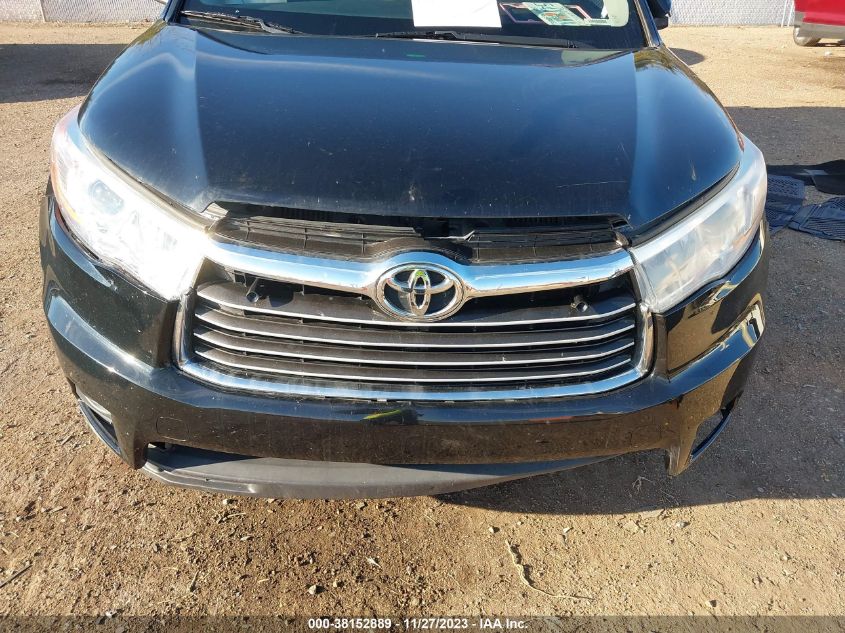2014 TOYOTA HIGHLANDER LE V6 - 5TDZKRFHXES031280