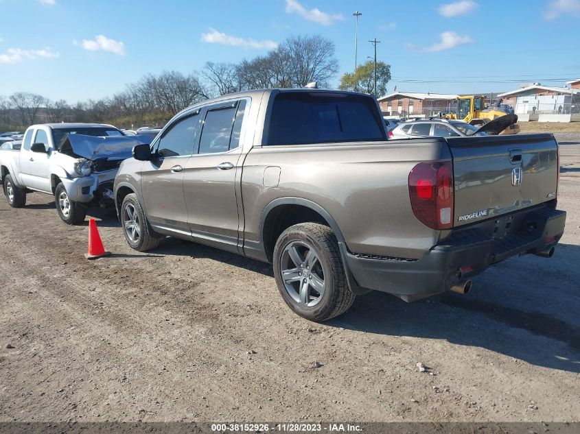 2021 HONDA RIDGELINE RTL-E - 5FPYK3F73MB013956
