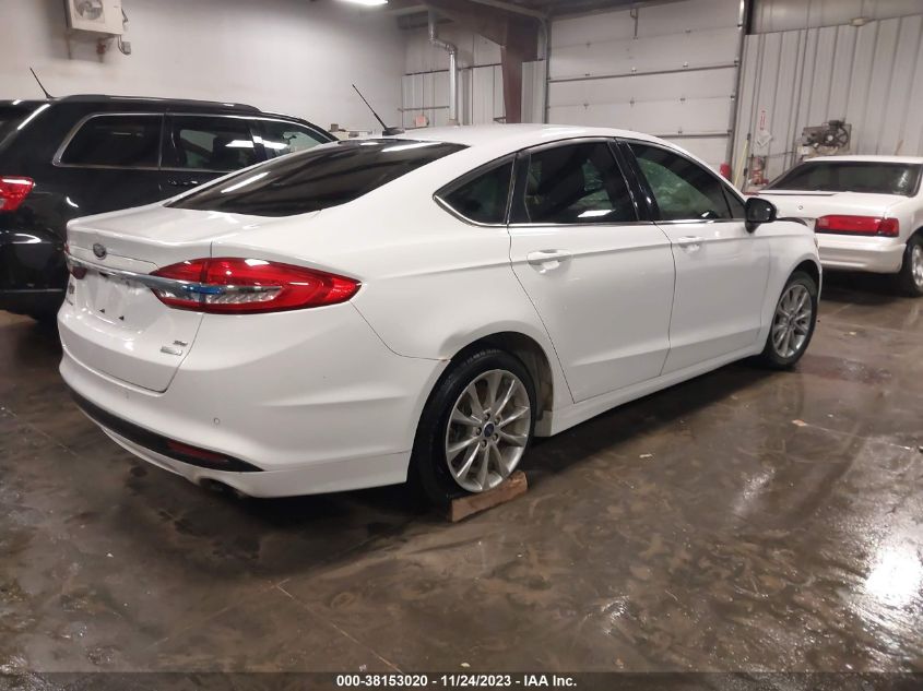 2017 FORD FUSION SE - 3FA6P0HD6HR247165