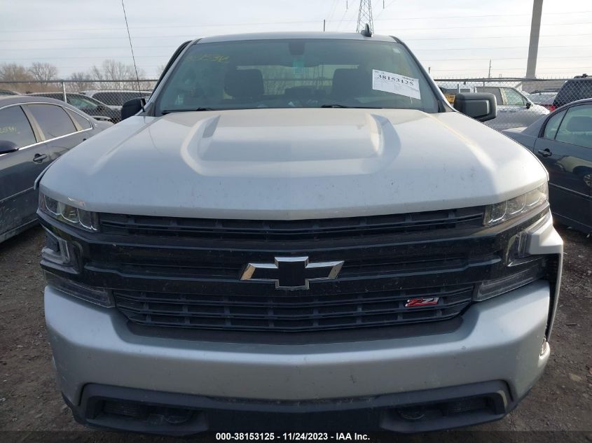 2021 CHEVROLET SILVERADO 1500 4WD  SHORT BED CUSTOM - 1GCPYBEKXMZ181381