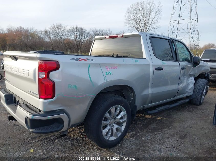 2021 CHEVROLET SILVERADO 1500 4WD  SHORT BED CUSTOM - 1GCPYBEKXMZ181381