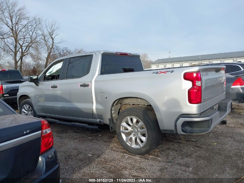 2021 CHEVROLET SILVERADO 1500 4WD  SHORT BED CUSTOM - 1GCPYBEKXMZ181381
