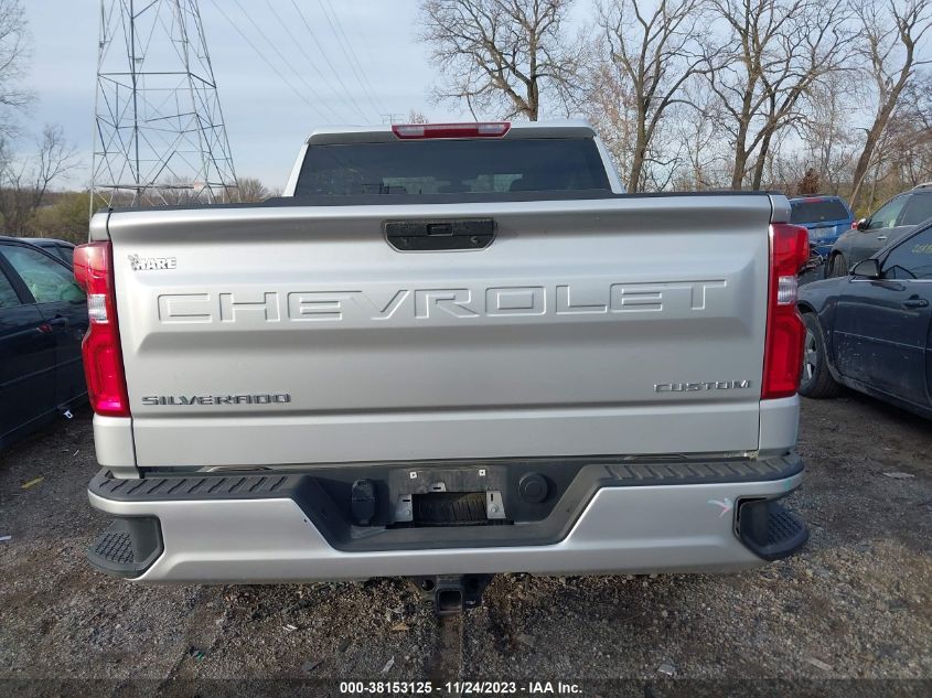 2021 CHEVROLET SILVERADO 1500 4WD  SHORT BED CUSTOM - 1GCPYBEKXMZ181381