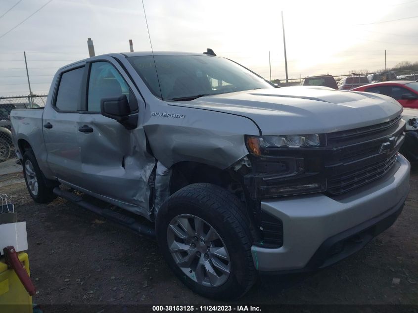 2021 CHEVROLET SILVERADO 1500 4WD  SHORT BED CUSTOM - 1GCPYBEKXMZ181381