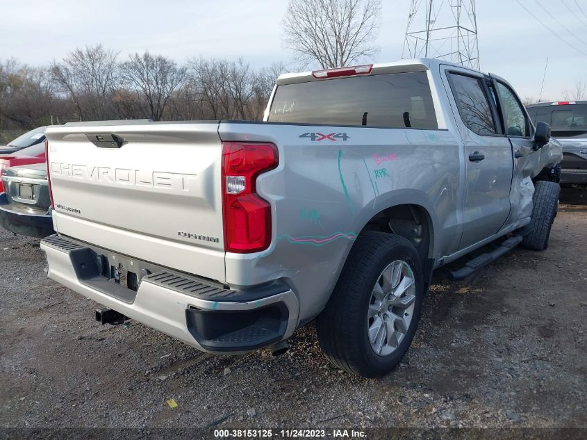 2021 CHEVROLET SILVERADO 1500 4WD  SHORT BED CUSTOM - 1GCPYBEKXMZ181381