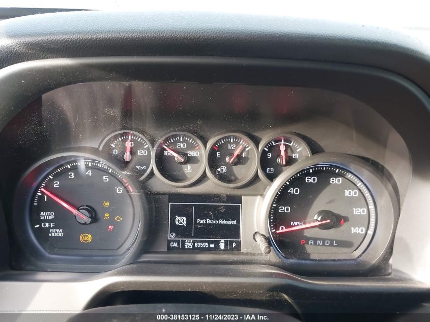2021 CHEVROLET SILVERADO 1500 4WD  SHORT BED CUSTOM - 1GCPYBEKXMZ181381