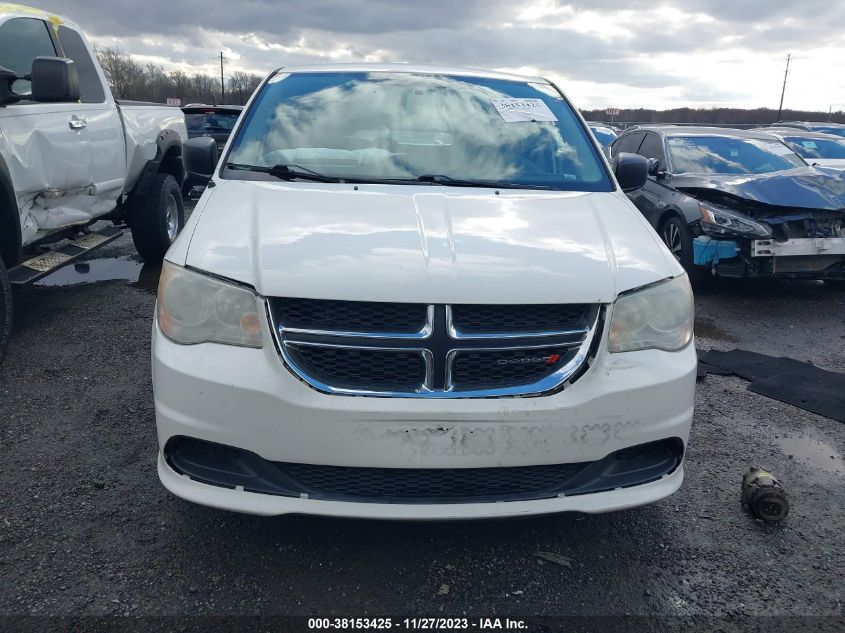 2013 DODGE GRAND CARAVAN SE - 2C4RDGBG6DR644337