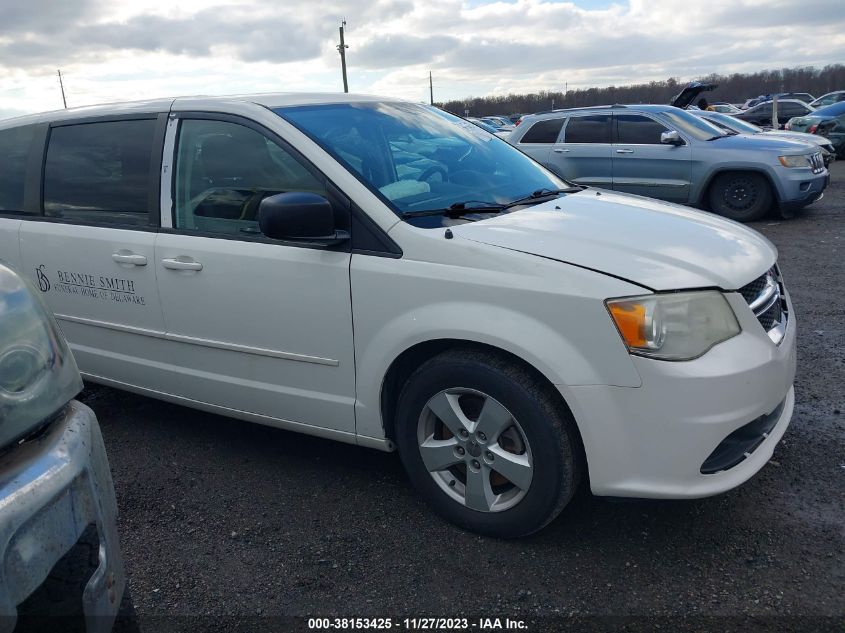 2013 DODGE GRAND CARAVAN SE - 2C4RDGBG6DR644337
