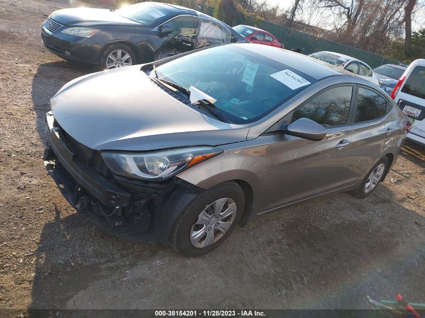 2016 HYUNDAI ELANTRA SE - 5NPDH4AE7GH773296
