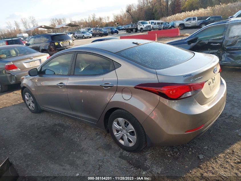 2016 HYUNDAI ELANTRA SE - 5NPDH4AE7GH773296