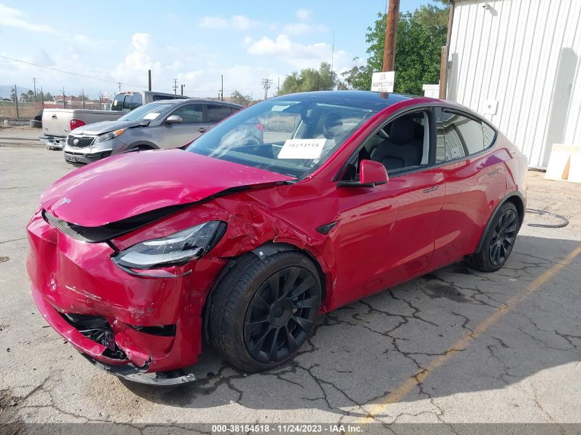 2022 TESLA MODEL Y - 7SAYGDEEXNF352329