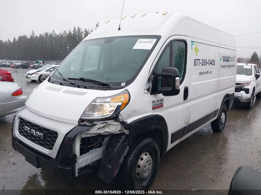 2019 RAM PROMASTER 2500 HIGH ROOF 136" WB 3C6TRVCG5KE521502